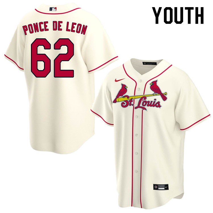 Nike Youth #62 Daniel Ponce de Leon St.Louis Cardinals Baseball Jerseys Sale-Cream
